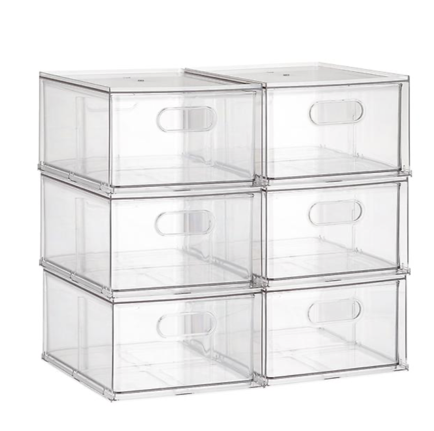 stacking clear drawer